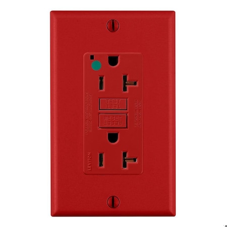 SmartlockPro GFCI 20A HG/PI Red MPN:GFNT2-HFR