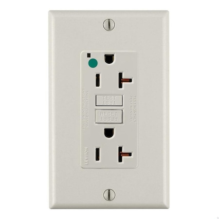SmartlockPro GFCI 20A HG/PI Lt Almond MPN:GFNT2-HFT