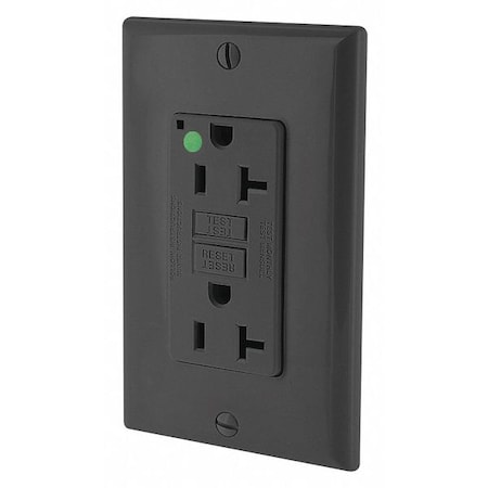 GFIRcptcl, 20A, 125VAC, Blk, Polycarbonate MPN:GFNT2-HGE