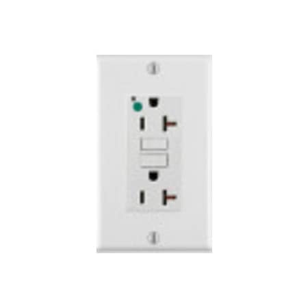 GFCI Receptacle, 20A, 125Vac, 5-20R, White MPN:GFNT2-HGW