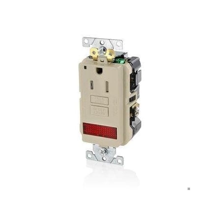 GFCISnglRcptcl, 15/20A, 125VAC, Almnd MPN:GFPL1-PLT