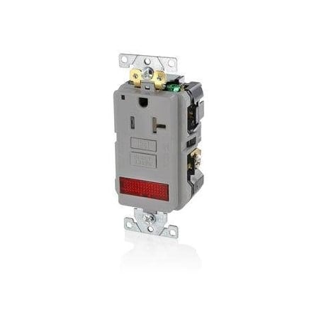 GFCISnglRcptclOutlt, 20A, 125VAC, Gry MPN:GFPL2-PLG