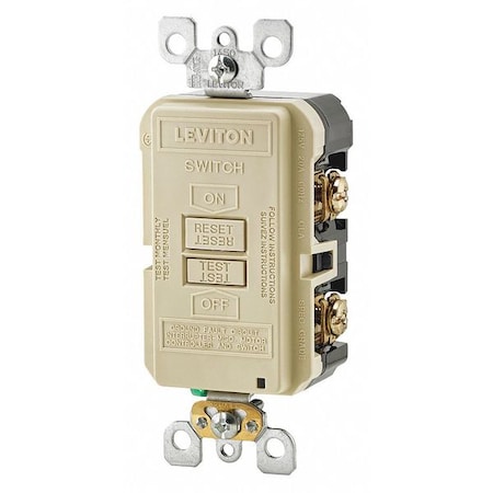 GFI Receptacle, Ivry, PlyCrbt, Bck;Sd MPN:GFRBF-I