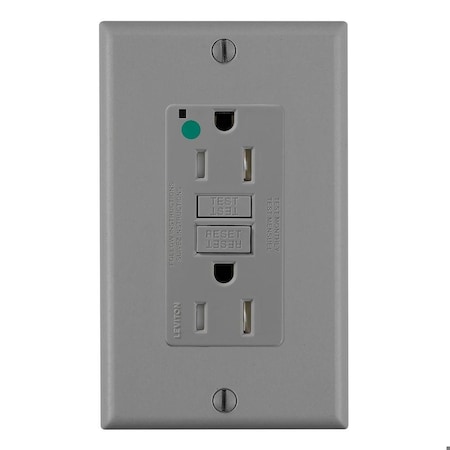 SmartlockPro GFCI 15A HG/TR/PI Gray MPN:GFTR1-HFG