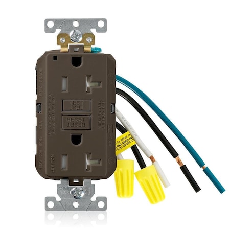 SmartlockPro GFCI 20A TR/PI Ind Gr Brn MPN:GFTR2-5L