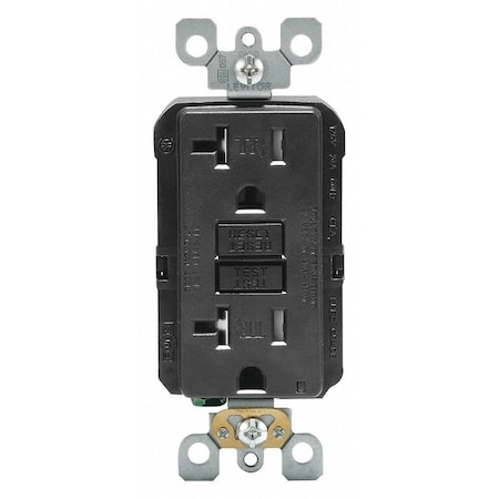 GFIRcptcl, 20A, 125VAC, Blk, Polycarbonate MPN:GFTR2-E