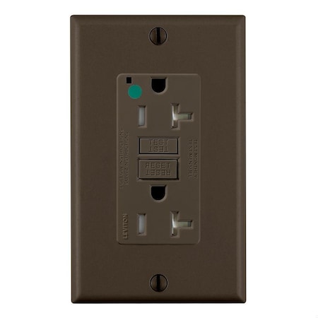 SmartlockPro GFCI 20A HG/TR/PI Brown MPN:GFTR2-HF