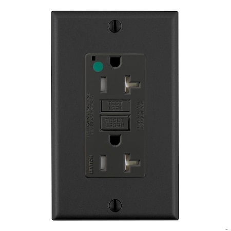 SmartlockPro GFCI 20A HG/TR/PI Black MPN:GFTR2-HFE