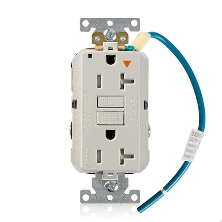 SmartlockPro GFCI 20A IG/TR/PI Lt Al MPN:GFTR2-IGT