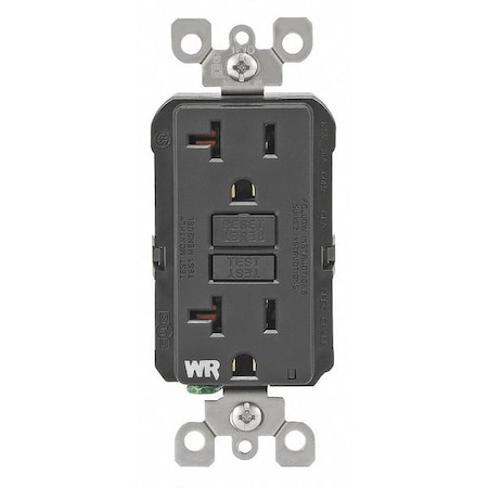 GFIRcptcl, 20A, 125VAC, Blk, Polycarbonate MPN:GFWR2-E