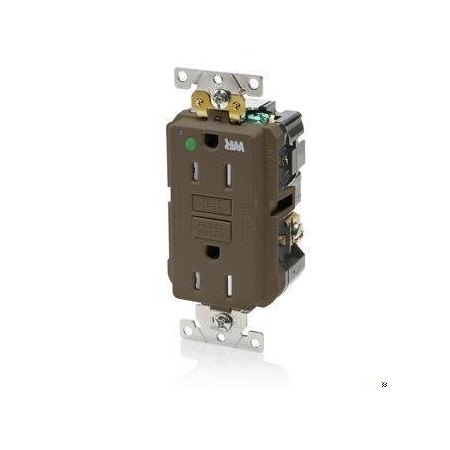 SmartlockPro GFCI 15A WR/TR/HG/PI Brown MPN:GFWT1-HG