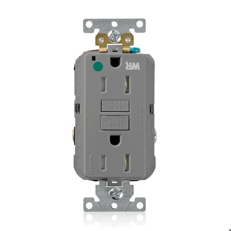 SmartlockPro GFCI 15A WR/TR/HG/PI Gray MPN:GFWT1-HGG