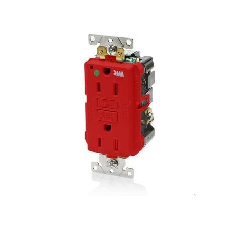 SmartlockPro GFCI 15A WR/TR/HG/PI Red MPN:GFWT1-HGR