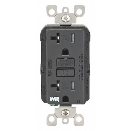 GFIRcptcl, 20A, 125VAC, Blk, Polycarbonate MPN:GFWT2-E