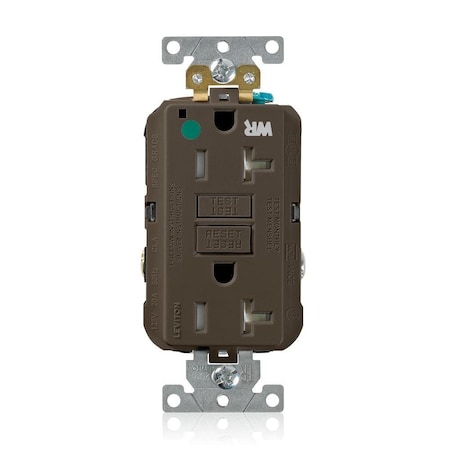 SmartlockPro GFCI 20A WR/TR/HG/PI Brown MPN:GFWT2-HG