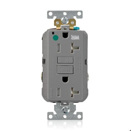 SmartlockPro GFCI 20A WR/TR/HG/PI Gray MPN:GFWT2-HGG