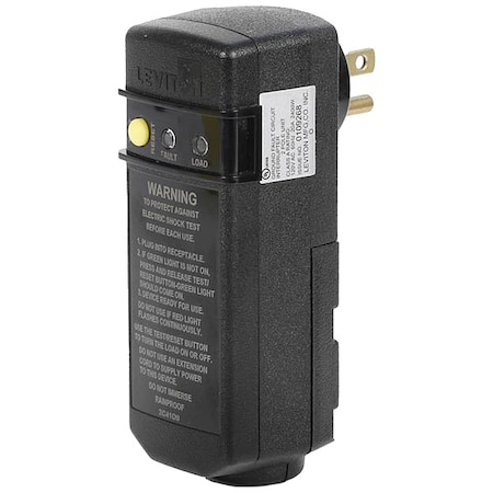 GFCI, Black, 0 Outlet MPN:GSRA2