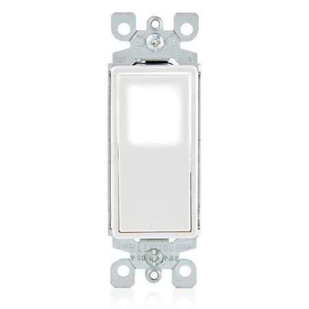 Wall Switch, 2 hp, Rocker, 15 A, White MPN:L5611-2W