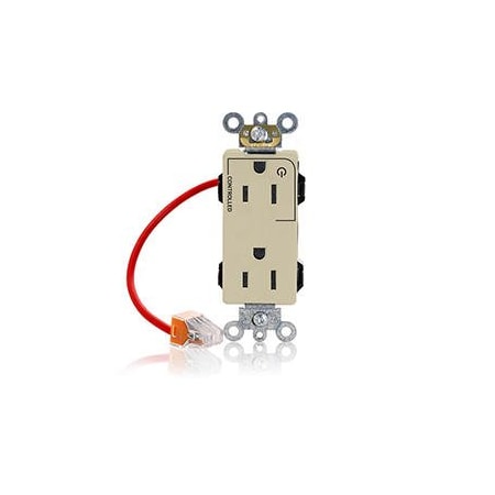 Straight Blade Receptacle, 5-15R, 15 A, 125V AC, Flush Mount, Self-Grounded MPN:M1626-1CI