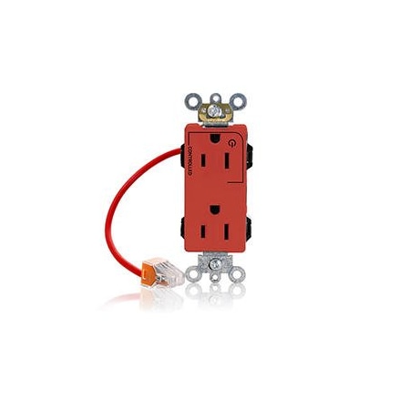 Straight Blade Receptacle, 5-15R, 15 A, 125V AC, Flush Mount, Self-Grounded MPN:M1626-1CR