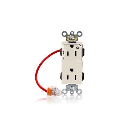 Straight Blade Receptacle, 5-15R, 15 A, 125V AC, Flush Mount, Self-Grounded MPN:M1626-1CT