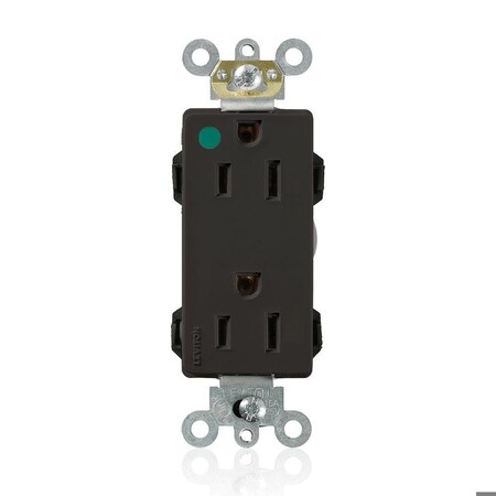 Straight Blade Receptacle, 5-15R, 15 A, 125V AC, Flush Mount, Self-Grounded MPN:M1626-HGE