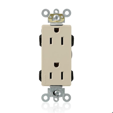 Straight Blade Receptacle, 5-15R, 15 A, 125V AC, Flush Mount, Self-Grounded MPN:M1626-I