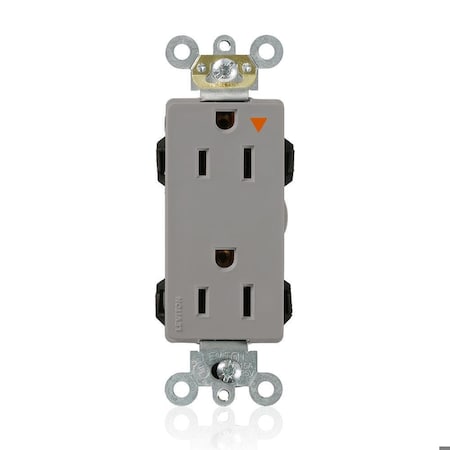 Straight Blade Receptacle, 5-15R, 15 A, 125V AC, Flush Mount, Isolated Ground MPN:M1626-IGG