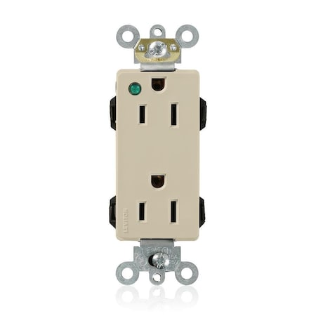 Straight Blade Receptacle, 5-15R, 15 A, 125V AC, Flush Mount, Self-Grounded MPN:M1626-PLI