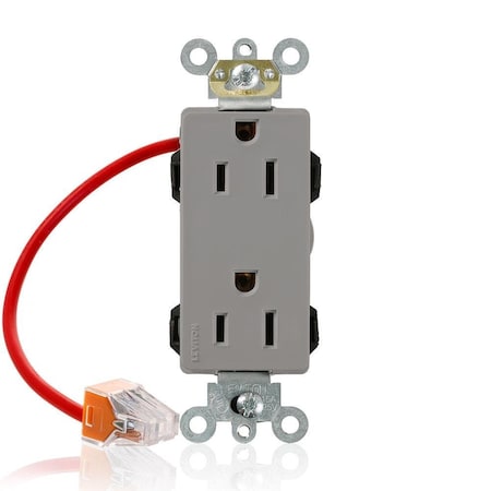 Straight Blade Receptacle, 5-15R, 15 A, 125V AC, Flush Mount, Self-Grounded MPN:M1626-SCG
