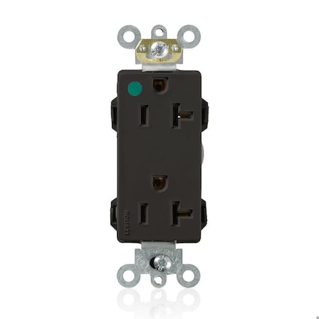 Straight Blade Receptacle, 5-20R, 20 A, 125V AC, Flush Mount, Self-Grounded MPN:M1636-HGE