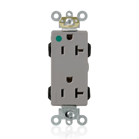 Straight Blade Receptacle, 5-20R, 20 A, 125V AC, Flush Mount, Self-Grounded MPN:M1636-HGG