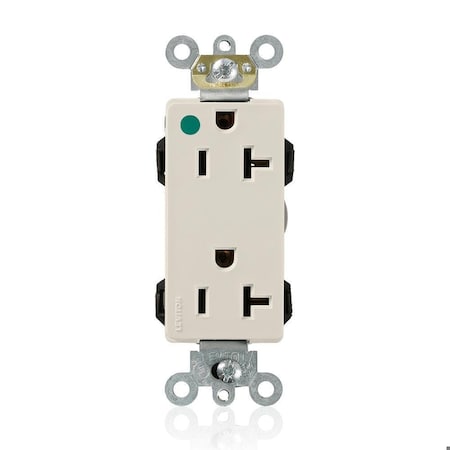Straight Blade Receptacle, 5-20R, 20 A, 125V AC, Flush Mount, Self-Grounded MPN:M1636-HGT