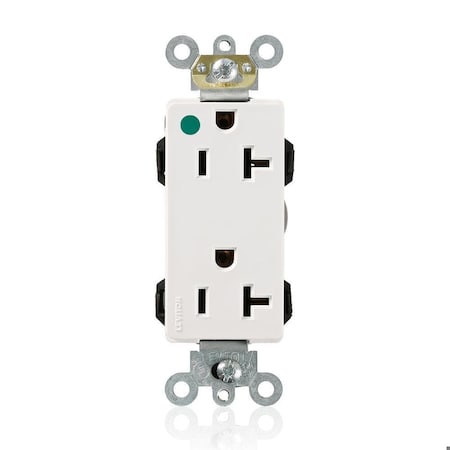 Straight Blade Receptacle, 5-20R, 20 A, 125V AC, Flush Mount, Self-Grounded MPN:M1636-HGW