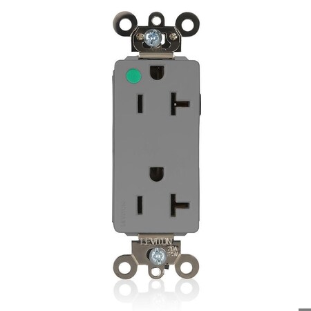 Straight Blade Receptacle, 5-20R, 20 A, 125V AC, Flush Mount, Self-Grounded MPN:M1636-ILG