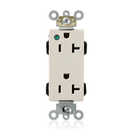 Straight Blade Receptacle, 5-20R, 20 A, 125V AC, Flush Mount, Self-Grounded MPN:M1636-PLT