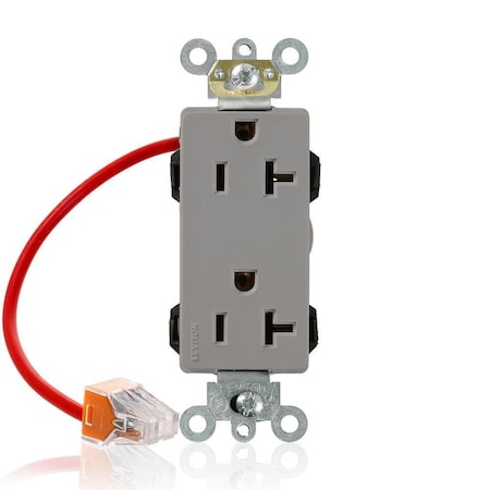 Straight Blade Receptacle, 5-20R, 20 A, 125V AC, Flush Mount, Self-Grounded MPN:M1636-SCG