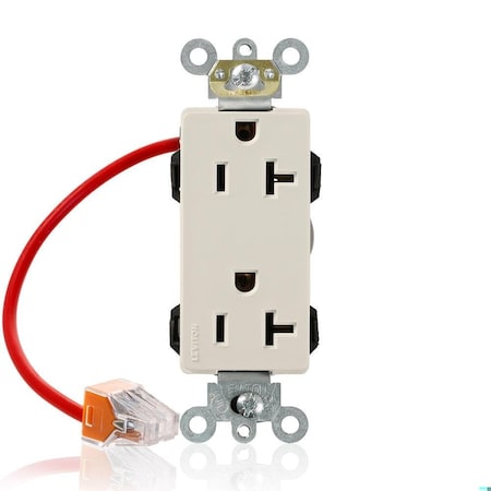 Straight Blade Receptacle, 5-20R, 20 A, 125V AC, Flush Mount, Self-Grounded MPN:M1636-SCT