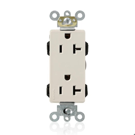 Straight Blade Receptacle, 5-20R, 20 A, 125V AC, Flush Mount, Self-Grounded MPN:M1636-T