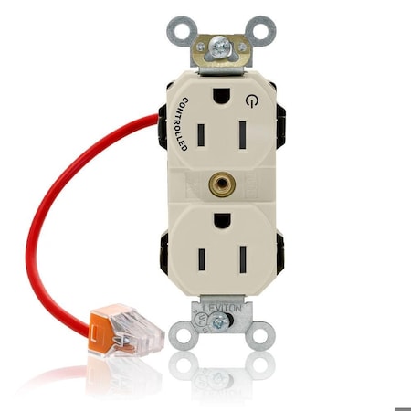 Straight Blade Receptacle, 5-15R, 15 A, 125V AC, Flush Mount, Self-Grounded MPN:M5262-1CT