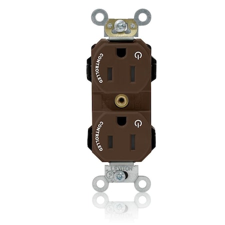 Straight Blade Receptacle, 5-15R, 15 A, 125V AC, Flush Mount, Self-Grounded MPN:M5262-2S