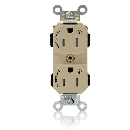 Straight Blade Receptacle, 5-15R, 15 A, 125V AC, Flush Mount, Self-Grounded MPN:M5262-2SI