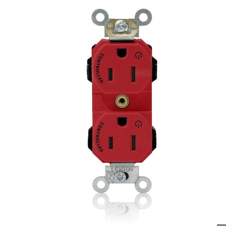 Straight Blade Receptacle, 5-15R, 15 A, 125V AC, Flush Mount, Self-Grounded MPN:M5262-2SR