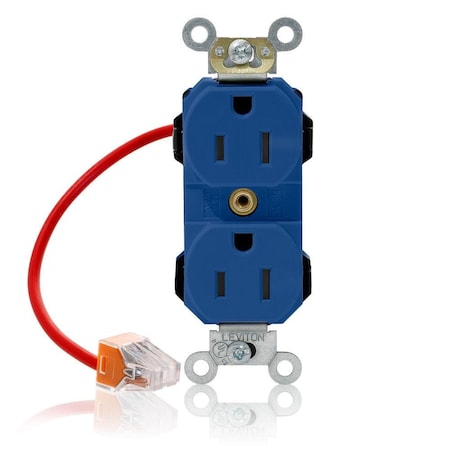 Straight Blade Receptacle, 5-15R, 15 A, 125V AC, Flush Mount, Self-Grounded MPN:M5262-SCB