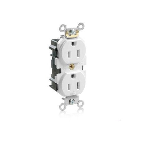 Straight Blade Receptacle, 5-15R, 15 A, 125V AC, Flush Mount, Self-Grounded MPN:M5262-SW