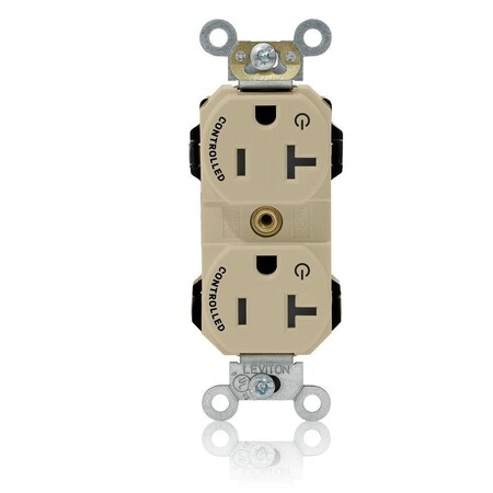 Straight Blade Receptacle, 5-20R, 20 A, 125V AC, Flush Mount, Self-Grounded MPN:M5362-2SI