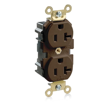 Straight Blade Receptacle, 5-20R, 20 A, 125V AC, 2 Pole, 3 Wire, Flush Mount, Self-Grounded MPN:M5362