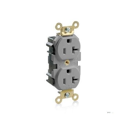Straight Blade Receptacle, 5-20R, 20 A, 125V AC, Flush Mount, Self-Grounded MPN:M5362-GY