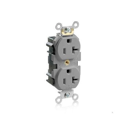 Straight Blade Receptacle, 5-20R, 20 A, 125V AC, Flush Mount, Self-Grounded MPN:M5362-GYS