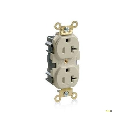 Straight Blade Receptacle, 5-20R, 20 A, 125V AC, Flush Mount, Self-Grounded MPN:M5362-I